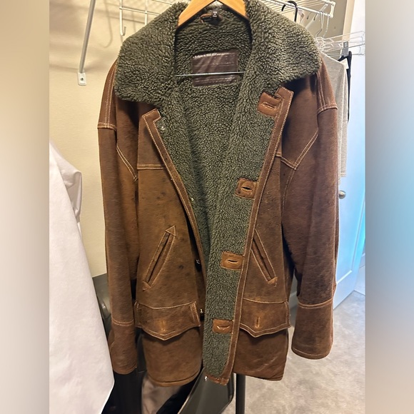 New River leather trench coat - Picture 6 of 6